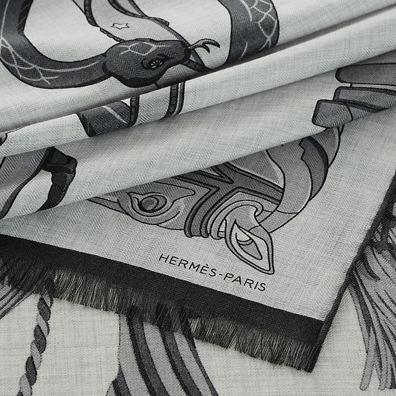 Katsouna rectangle - Grey | Hermès Canada